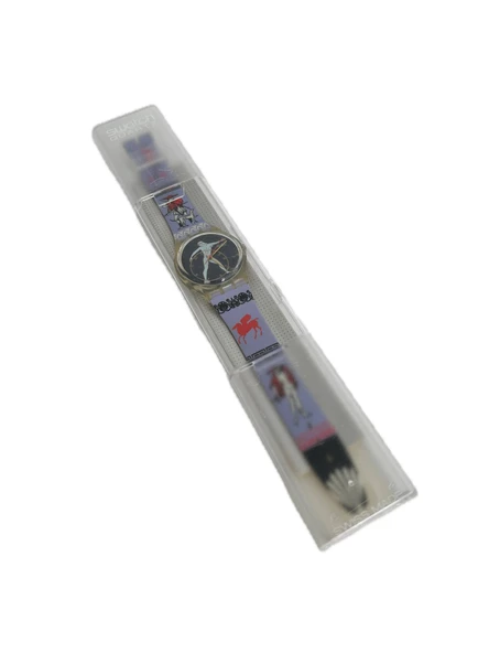 Swatch Discobolus 35mm Silikon Kordon 1992 Vintage Kol Saati (S-005) ürün görseli 1