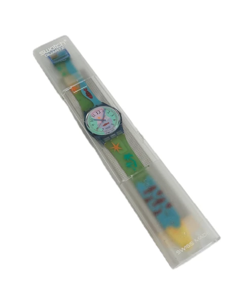 Swatch Hookipa 35mm Silikon Kordon 1992 Vintage Kol Saati (S-016) ürün görseli 1