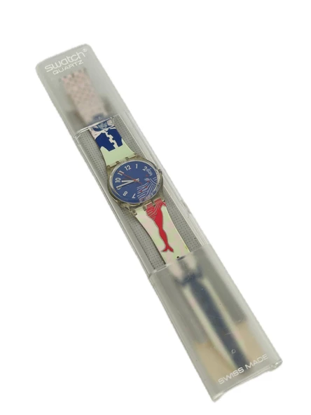 Swatch Gruau 35mm Silikon Kordon 1992 Vintage Kol Saati (S-013) ürün görseli 1