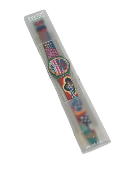 Swatch Mogador 35mm Deri Kordon 1992 Vintage Kol Saati (S-023) ürün görseli 1