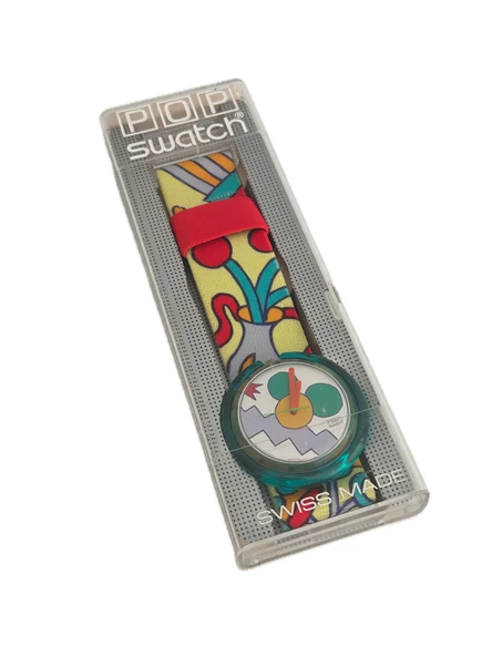 Swatch Pop Milano 46,5mm Lastik Kordon 1992 Vintage Kol Saati (S-043) ürün görseli 1