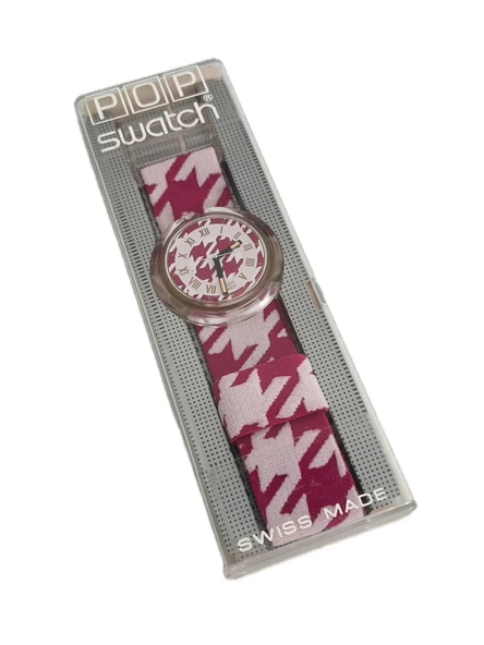 Swatch Pop Mile 46,5mm Lastik Kordon 1992 Vintage Kol Saati (S-048) ürün görseli 1