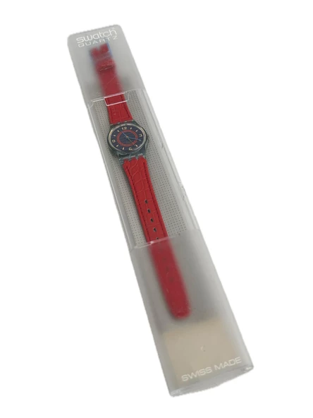 Swatch Gin Rosa 26mm Deri Kordon 1992 Vintage Kol Saati (S-060) ürün görseli 1