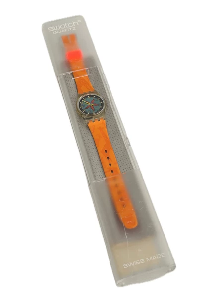 Swatch Rising Star 26mm Silikon Kordon 1992 Vintage Kol Saati (S-059) ürün görseli 1