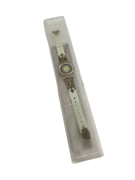 Swatch Vinci's Twist 26mm Silikon Kordon 1992 Vintage Kol Saati (S-061) ürün görseli 1