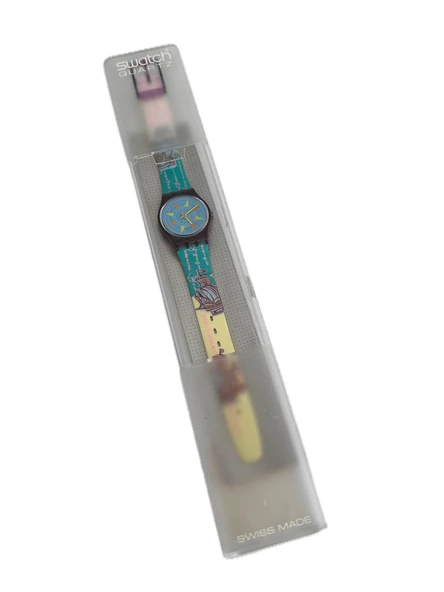 Swatch Compass 26mm Silikon Kordon 1992 Vintage Kol Saati (S-070) ürün görseli 1