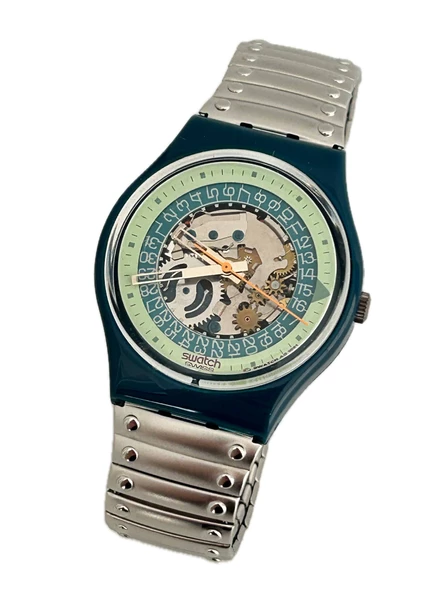 Swatch Steel Lite 35mm Çelik Kordon 1992 Vintage Kol Saati (S-074) ürün görseli 1