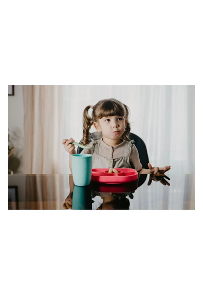 Bblüv Spoön Silikon 5'li Kaşık Seti Mavi - Resim 7