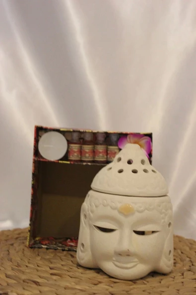 Buhardanlık Buda Set Budha Buhurdanlık Set SERAMİK ürün görseli 1