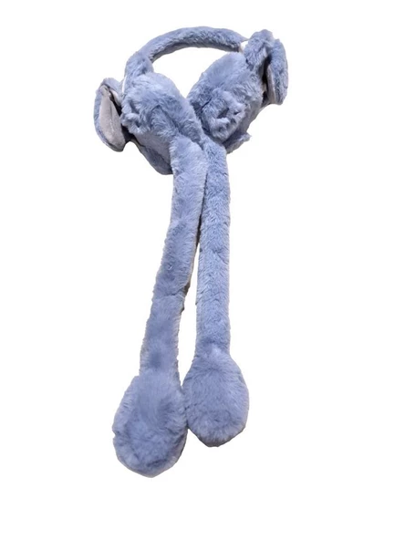 Peluş Kulaklık Hareketli Peluş Çocuk Kulaklığı  MAVİ ürün görseli 1