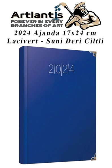 2024 Ajanda 17X24 cm Çizgili 1 Adet Günlük Planlayıcı Suni Deri Ciltli Ajanda 2024 Ofis Okul Büro ürün görseli 1