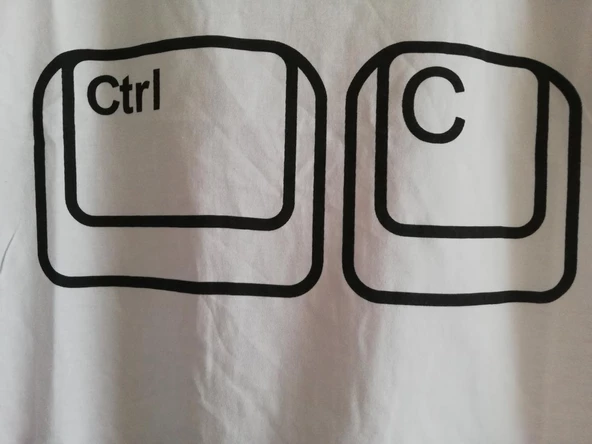 MODAVALS CTRL C/CTRL V BABA ÇOCUK TSHIRT AİLE KOMBİN - BEYAZ - Resim 5