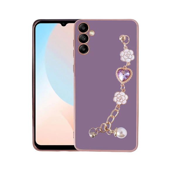 Samsung Galaxy A54 El Tutamaçlı Kamera Korumalı Taka Silikon Kapak Kılıf ürün görseli 1