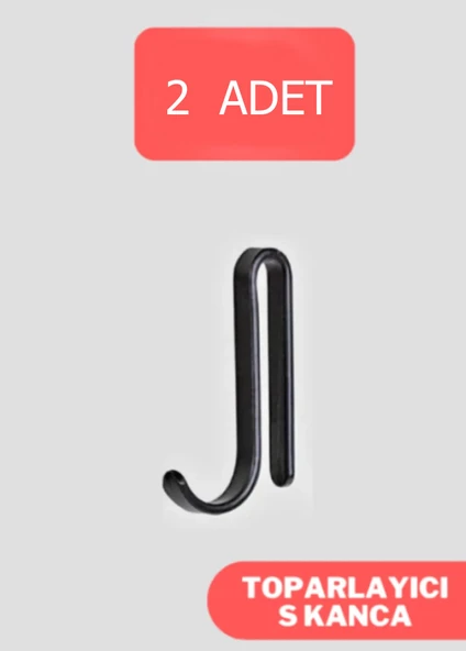 Sas Siyah 2li Kanca Askı ürün görseli 1