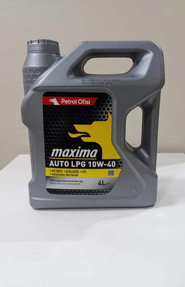 Petrol Ofisi Maxima Auto LPG 10W-40 4 lt Motor Yağı - 2026 ürün görseli 1