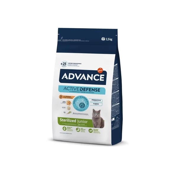 Advance Young Sterilized Tavuklu Kısırlaştırılmış Kedi Maması 1.5 Kg ürün görseli 1