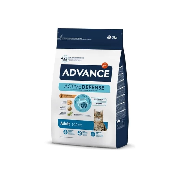 Advance Tavuklu ve Pirinçli Yetişkin Kedi Maması 3 Kg ürün görseli 1