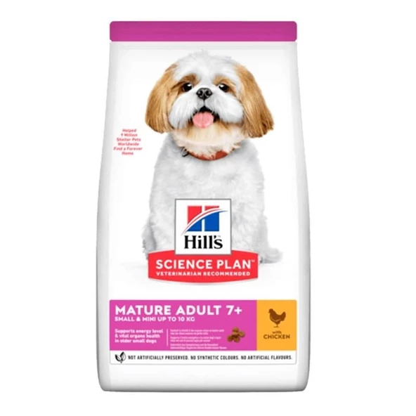 Hills Small & Mini Mature Adult 7+ Tavuklu Yaşlı Köpek Maması 1,5 Kg ürün görseli 1
