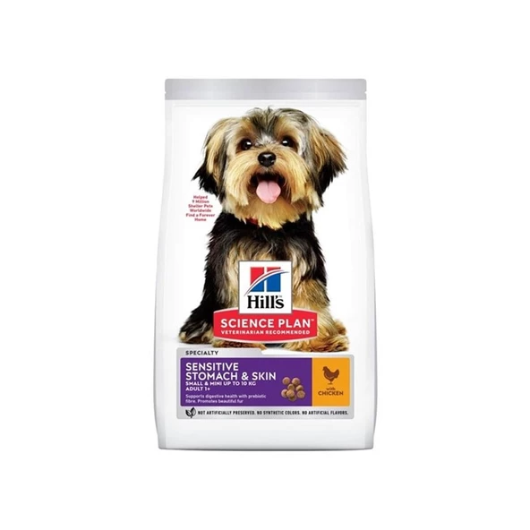 Hills Sensitive Tavuklu Küçük Irk Yetişkin Köpek Maması 1,5 Kg ürün görseli 1