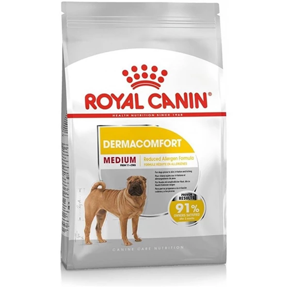 Royal Canin Medium Dermacomfort Yetişkin Köpek Maması 12 Kg ürün görseli 1