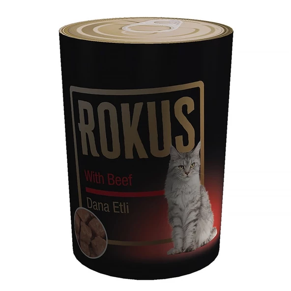 Rokus Dana Etli 410 G. Kedi Konserve  Maması ürün görseli 1
