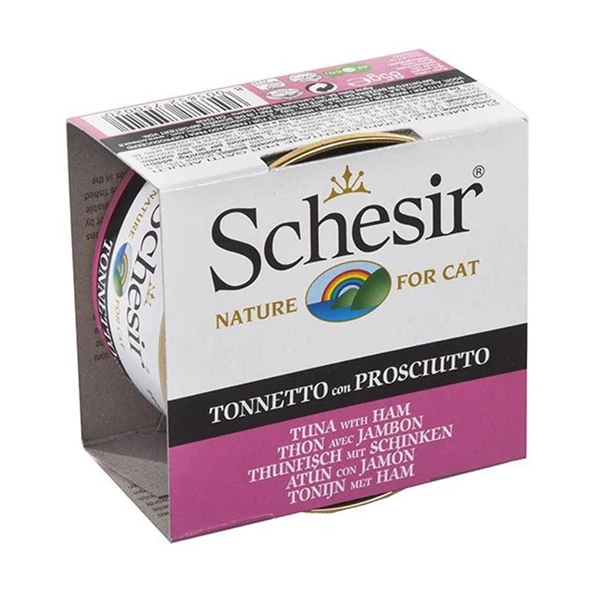 Schesir C140 Jelly Ton Balıklı ve Jambonlu Jöleli Kedi Konservesi 85 Gr ürün görseli 1