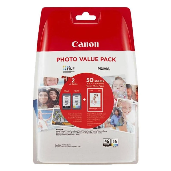 Canon PG-46/CL-56 Mürekkep Kartuş Orj. - Photo Value Pack ürün görseli 1