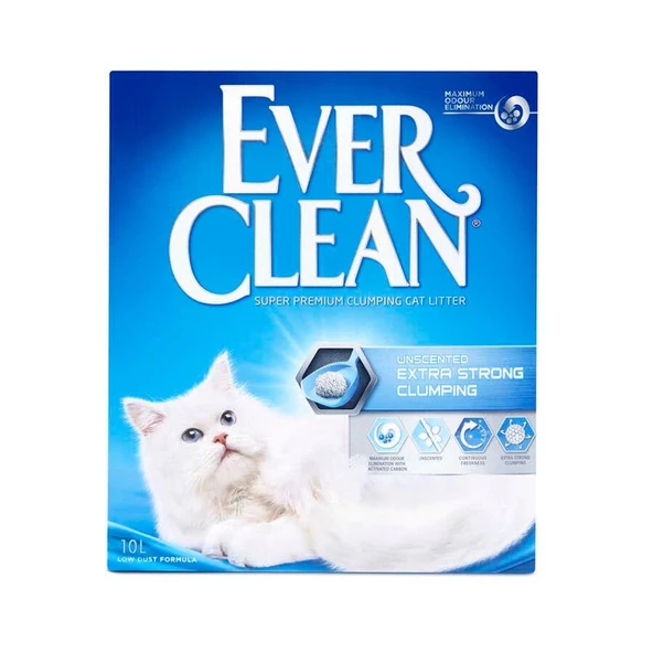 Ever Clean Extra Strong Ekstra Güçlü Kokusuz Kedi Kumu 10 Lt ürün görseli 1