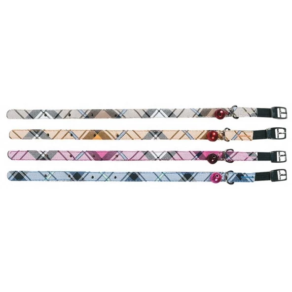 Karlie Kedi Boyun Tasma Ekoseli 30cm*10mm ürün görseli 1