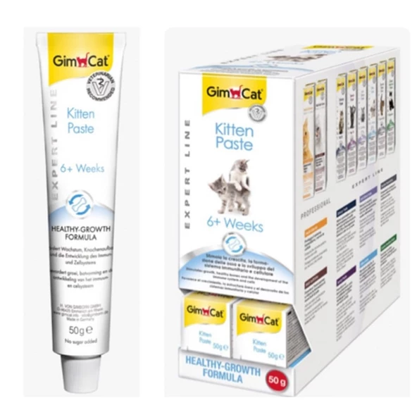 Gimcat Kitten Paste Calsium - Yavru Kediler İçin Vitamin Macunu 50 gr ürün görseli 1