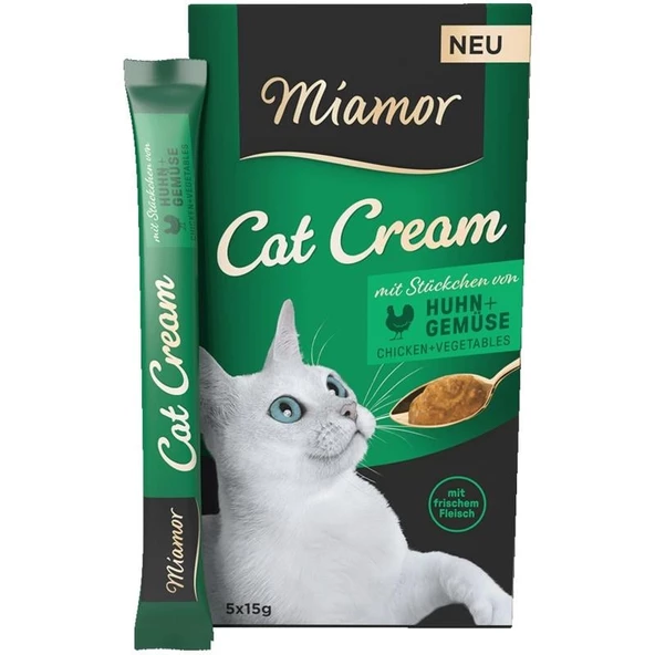 Miamor Cream Tavuklu Kedi Ödülü 6X15 g ürün görseli 1