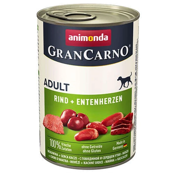 Animonda GranCarno Sığır Eti ve Ördek Köpek Konservesi 400 Gr ürün görseli 1