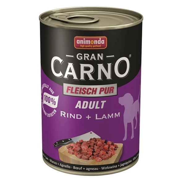Animonda Gran Carno Sığır ve Kuzu Etli Köpek Konservesi 400 Gr ürün görseli 1