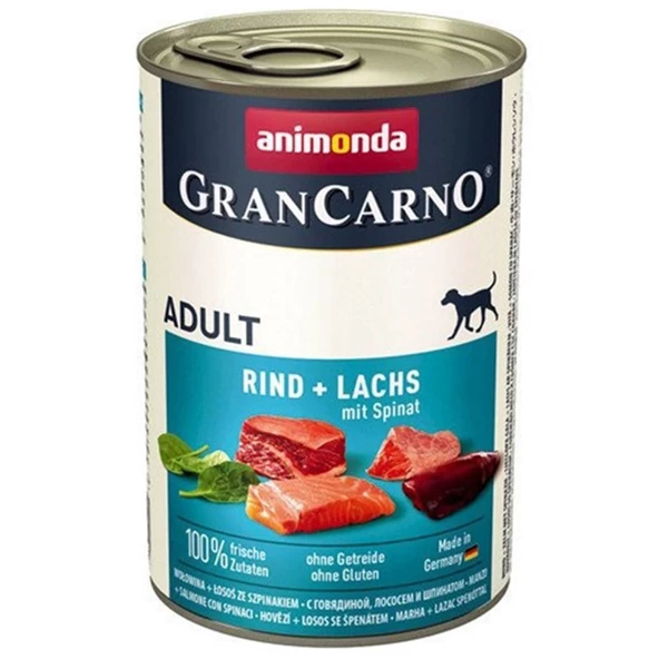 Animonda Gran Carno Sığır Etli Ve Ispanaklı Yetişkin Köpek Konservesi 400 Gr ürün görseli 1