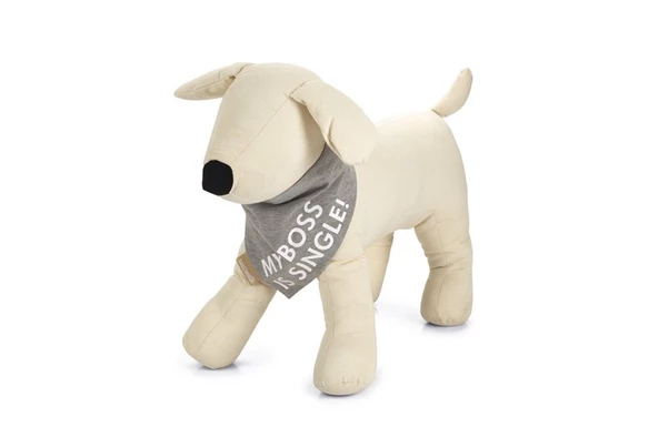 Beeztees Bandana Boyun Tasması Gri 28*25 Cm Medium ürün görseli 1