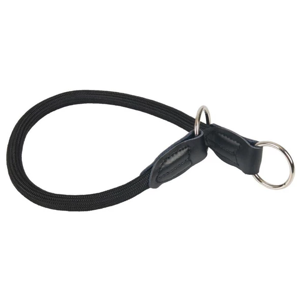 Karlie Suni Deri Eğitim Tasma Siyah 40x1,2cm ürün görseli 1