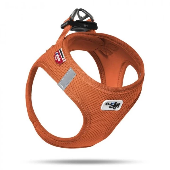 Curli Air-Mesh Küçük Irk Köpek Göğüs Tasması 26-30cm Turuncu 3XS ürün görseli 1