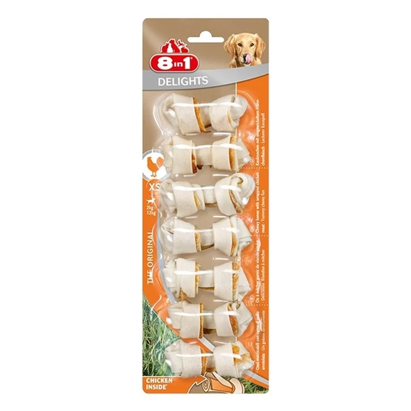 8 in 1 Delight Bones XS 7 Adet 84 gr ürün görseli 1