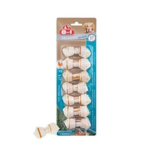 8in1 Delights ProDental Köpekler İçin Ağız Bakım Kemiği 7li ürün görseli 1