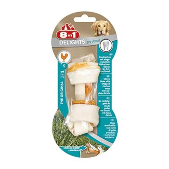 8in1 Delights ProDental Köpekler İçin Ağız Bakım Kemiği Small ürün görseli 1