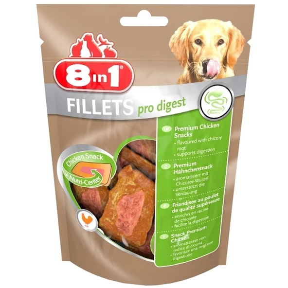 8in1 Fillets Pro Digest Sindirim Destekleyici Köpek Ödülü 80Gr ürün görseli 1