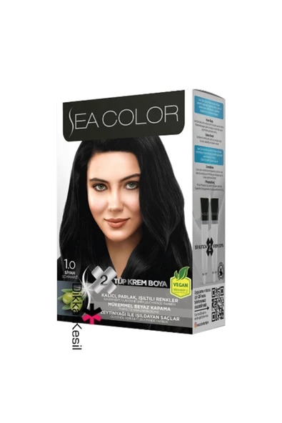 Sea Color Kit Saç Boyası-1.0-siyah ürün görseli 1