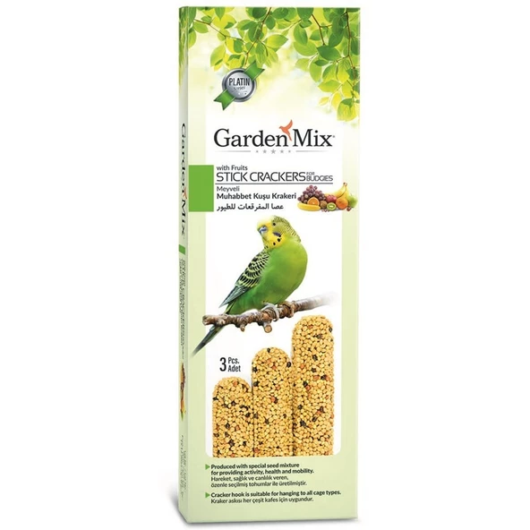 Gardenmix Platin Meyveli Kuş Krakeri 3Lü ürün görseli 1