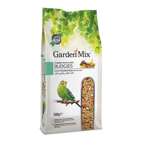 Gardenmix Platin Meyveli Muhabbet Kuş Yemi 500G ürün görseli 1
