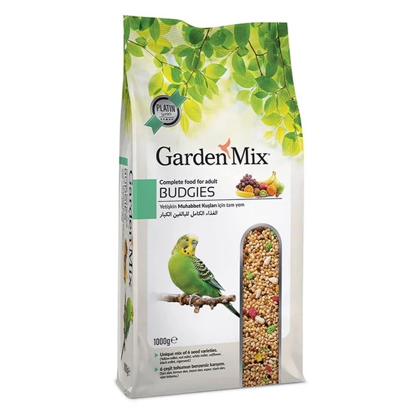 Gardenmix Platin Meyveli Muhabbet Kuş Yemi 1Kg ürün görseli 1