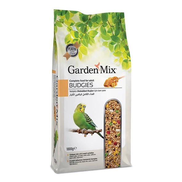 Gardenmix Platin Ballı Muhabbet Kuş Yemi 1Kg ürün görseli 1