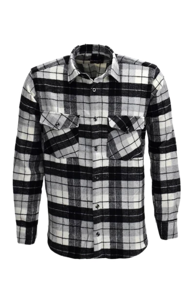 Erkek Çift Cepli Kapaklı Regular Fit Oduncu Gömlek BGL-ST03253 ürün görseli 1