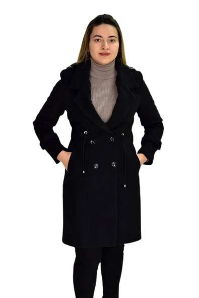 Kadın Kaşe Kaban K3018 BGL-ST03285 - Resim 3