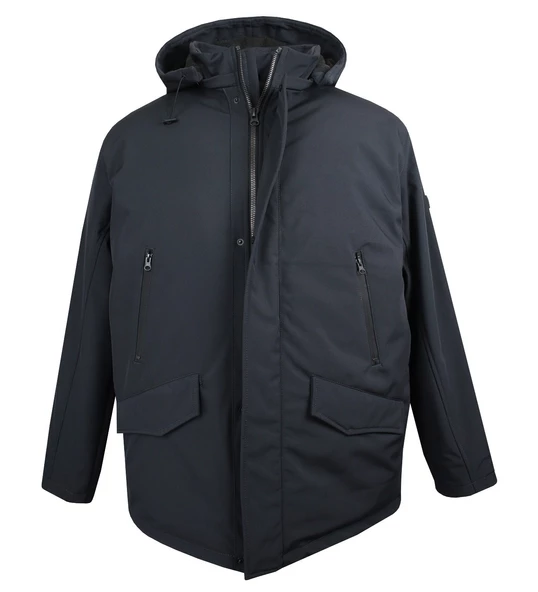 Büyük Beden Dolgulu Softshell Mont Antrasit ürün görseli 1