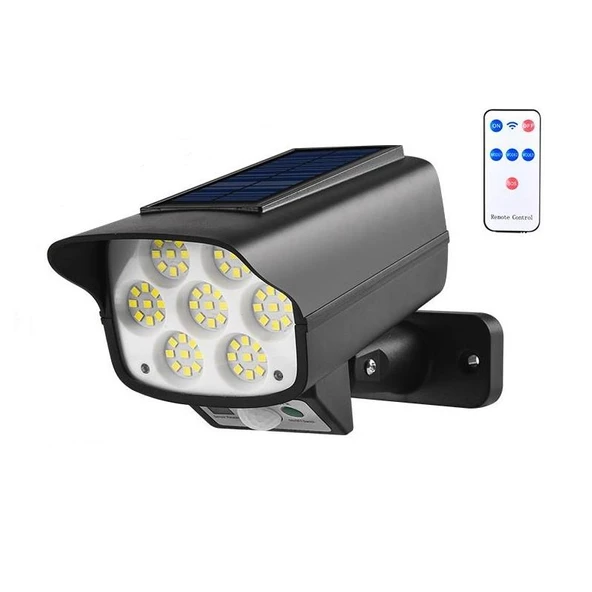 UpWay Sahte Kamera Görünümlü Güneş Enerjili 63 LED Solar Lamba Aydınlatma ürün görseli 1